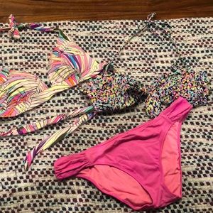Two style Bikini (same bottoms two tops!)